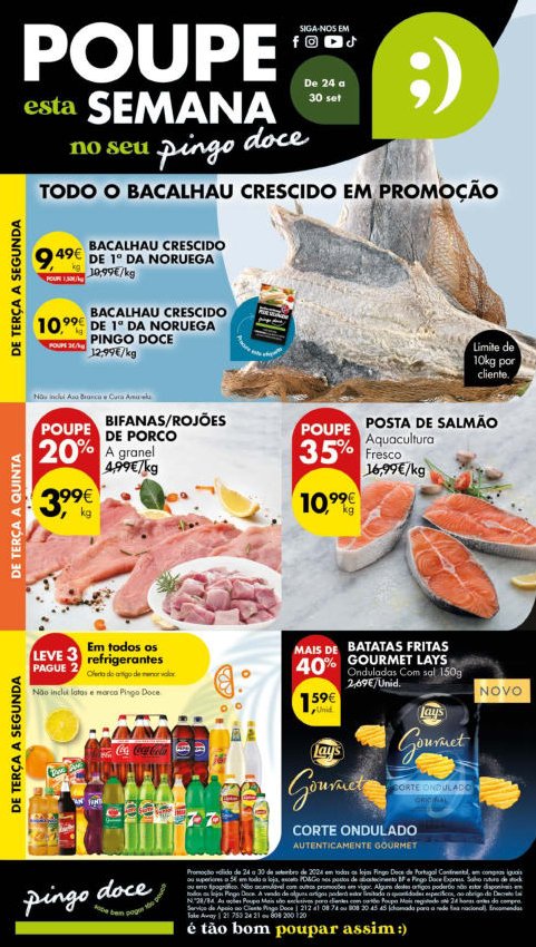 Antevisão Folhetos Pingo Doce 24 Setembro a 30 Setembro
