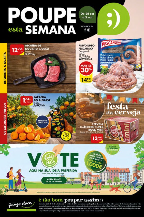 Antevisão Folhetos Pingo Doce 26 Setembro a 2 Outubro