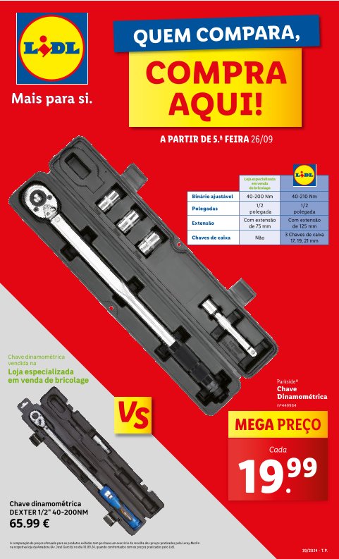 Antevisão Folhetos Lidl a Partir de 26 Setembro