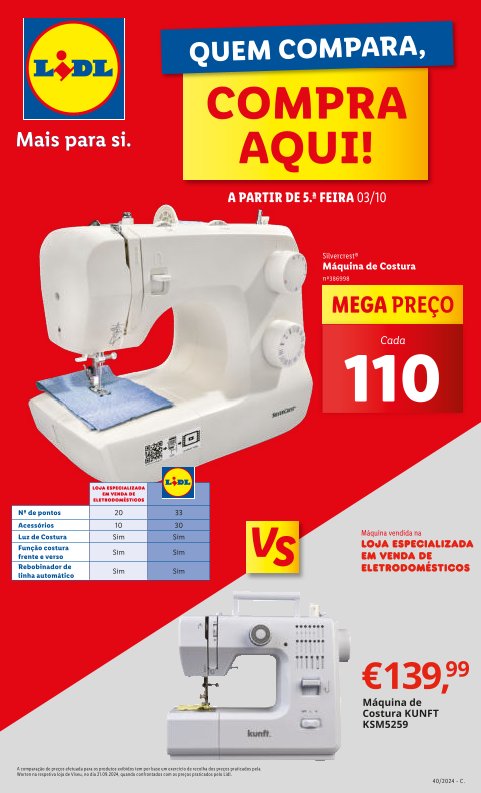 Antevisão Folhetos Lidl a Partir de 3 Outubro