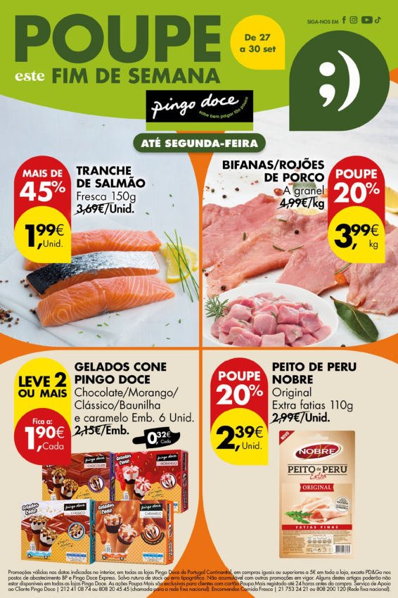 Antevisão Folhetos Pingo Doce 27 Setembro a 30 Setembro