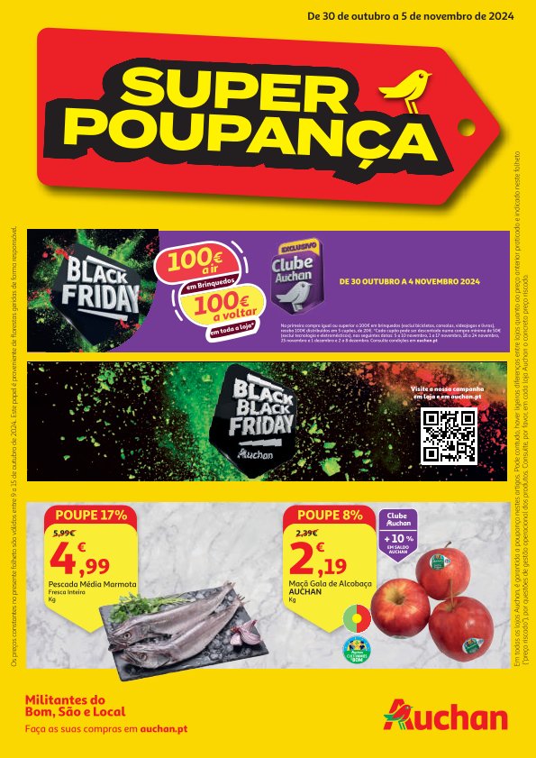 Antevisão Folhetos Auchan 30 Outubro a 5 Novembro