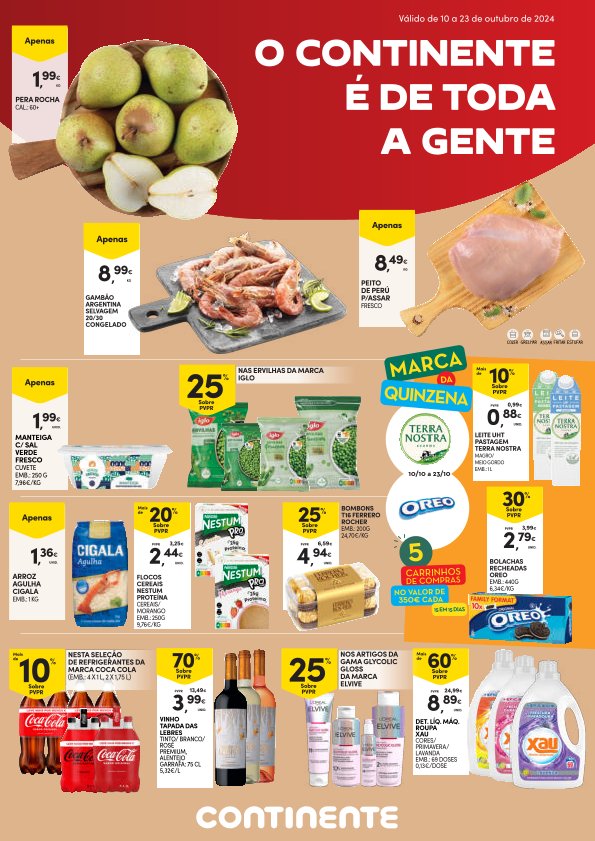 Antevisão Folhetos Continente 10 Outubro a 23 Outubro