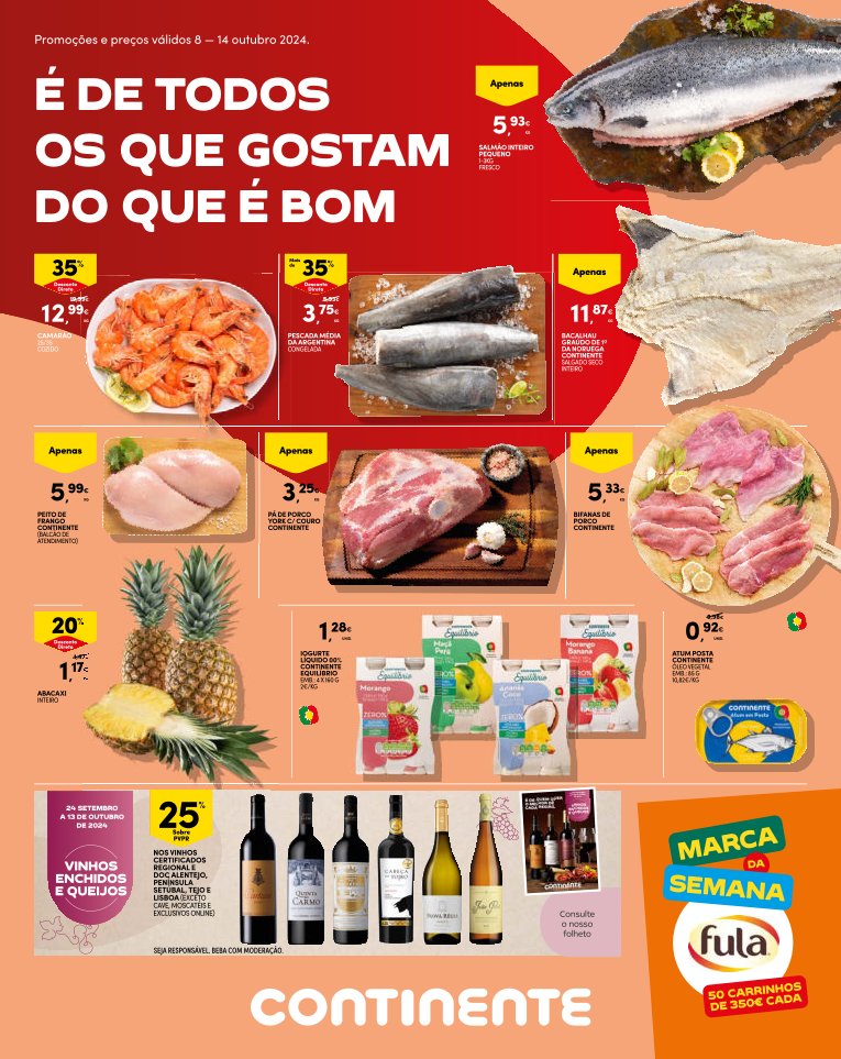 Antevisão Folhetos Continente 8 Outubro a 14 Outubro
