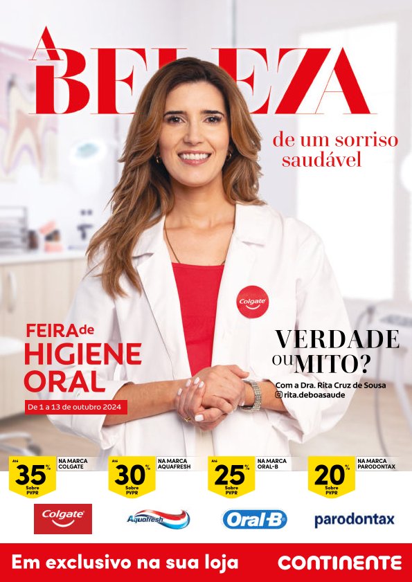 Antevisão Folhetos Continente Feira de Higiene Oral 1 Outubro a 13 Outubro
