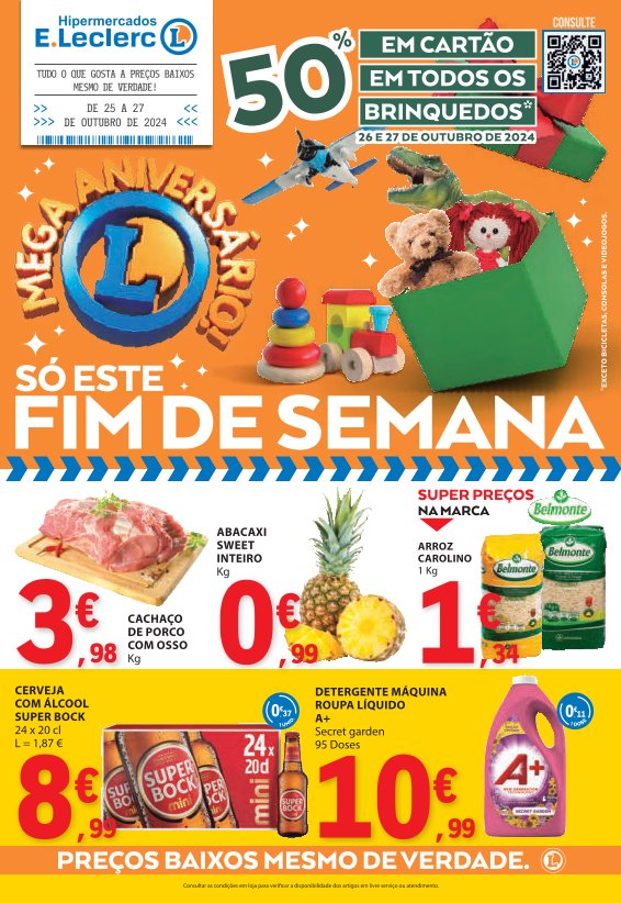 Antevisão Folhetos Leclerc 25 Outubro a 27 Outubro Fim de Semana