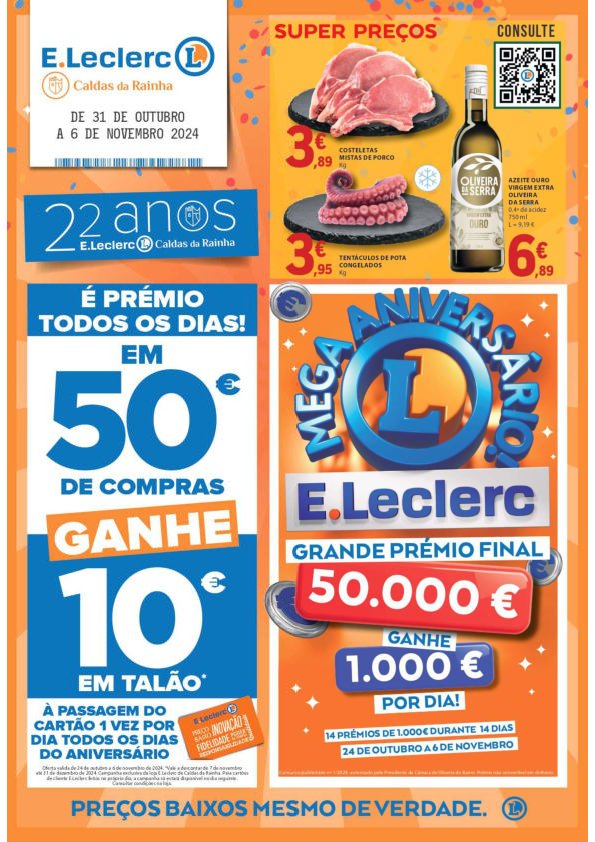 Antevisão Folhetos Leclerc 31 Outubro a 6 Novembro
