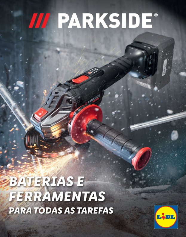 Antevisão Folhetos Lidl Parkside Baterias e Ferramentas