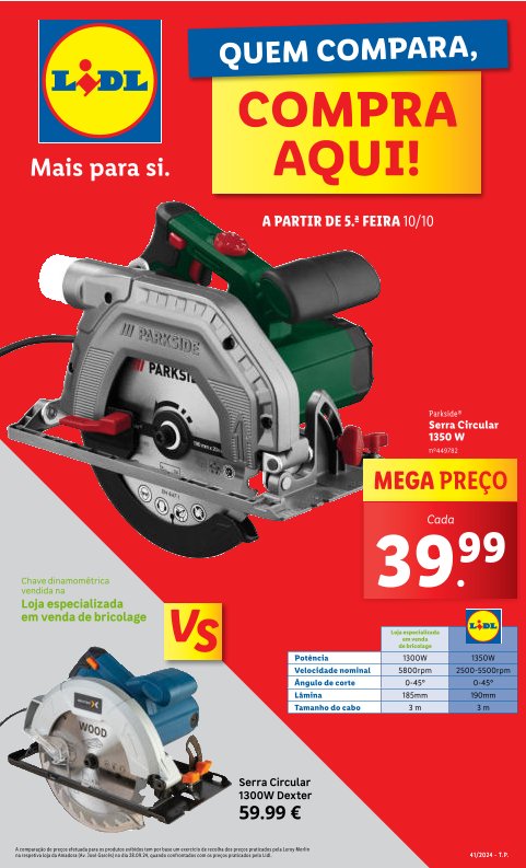 Antevisão Folhetos Lidl a Partir de 10 Outubro