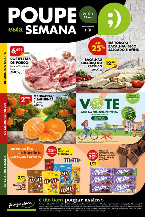 Antevisão Folhetos Pingo Doce 17 Outubro a 23 Outubro