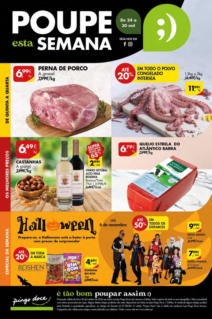 Antevisão Folhetos Pingo Doce 24 Outubro a 30 Outubro
