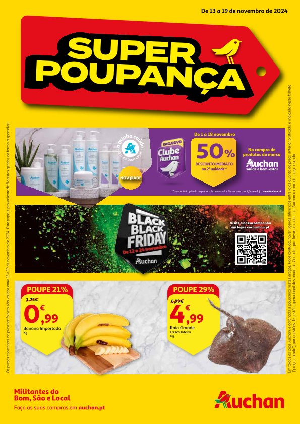 Antevisão Folhetos Auchan 13 Novembro a 19 Novembro
