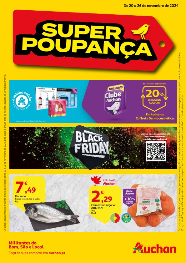 Antevisão Folhetos Auchan 20 Novembro a 26 Novembro