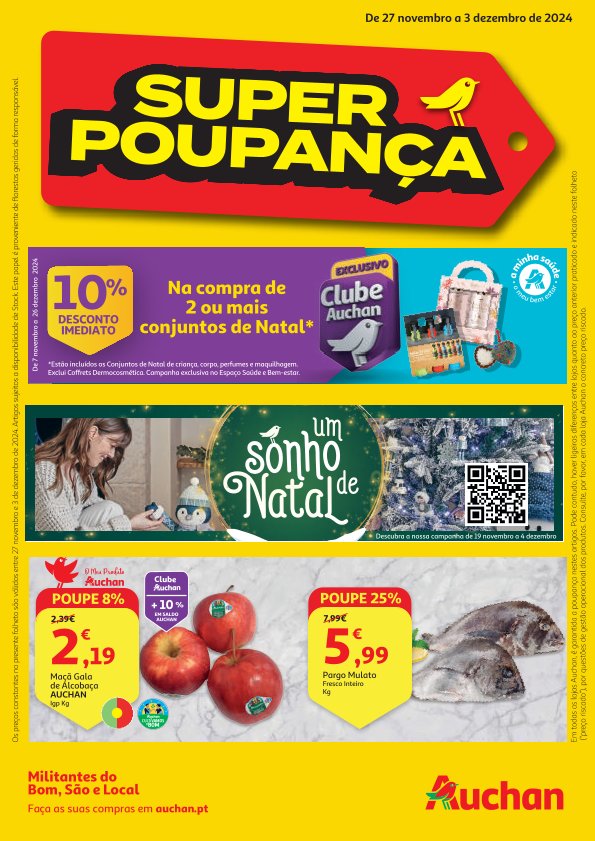 Antevisão Folhetos Auchan 27 Novembro a 3 Dezembro