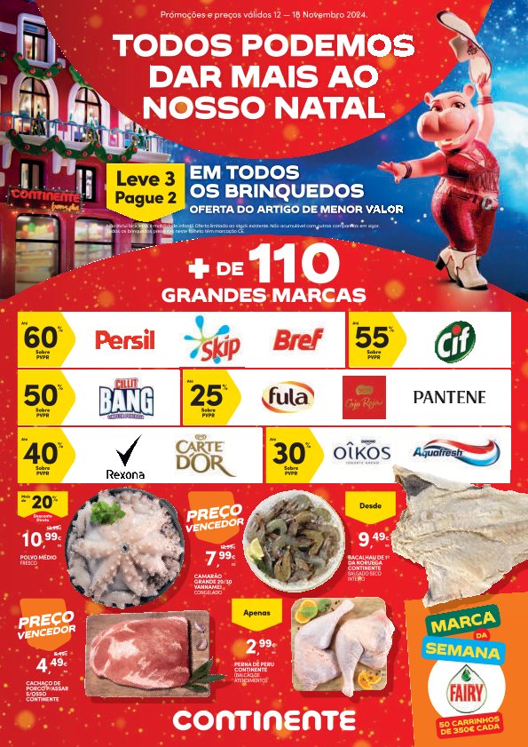 Antevisão Folhetos Continente 12 Novembro a 18 Novembro