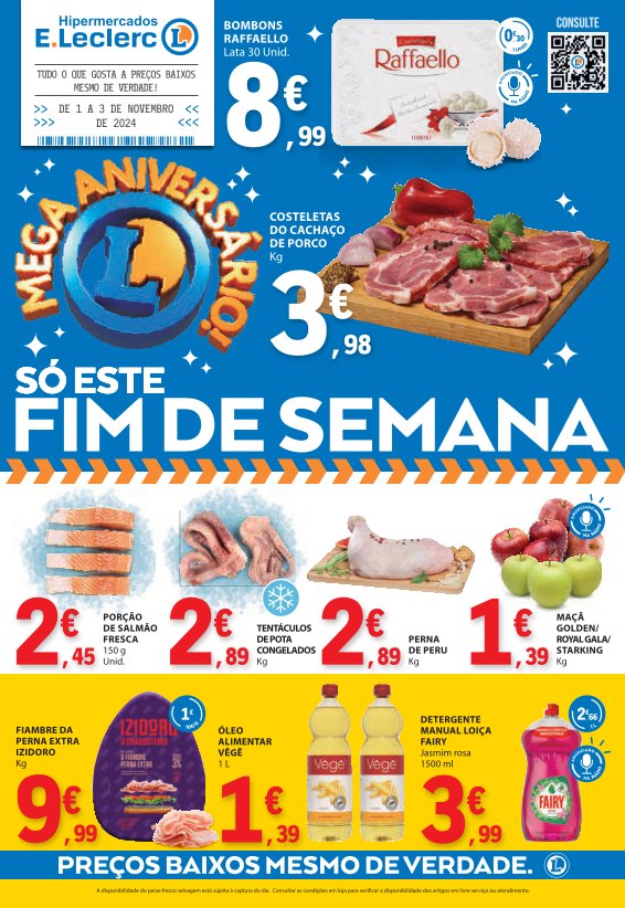 Antevisão Folhetos Leclerc 1 Novembro a 3 Novembro