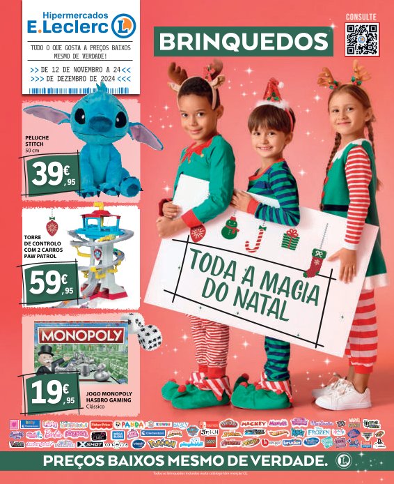 Antevisão Folhetos Leclerc 12 Novembro a 24 Dezembro Brinquedos