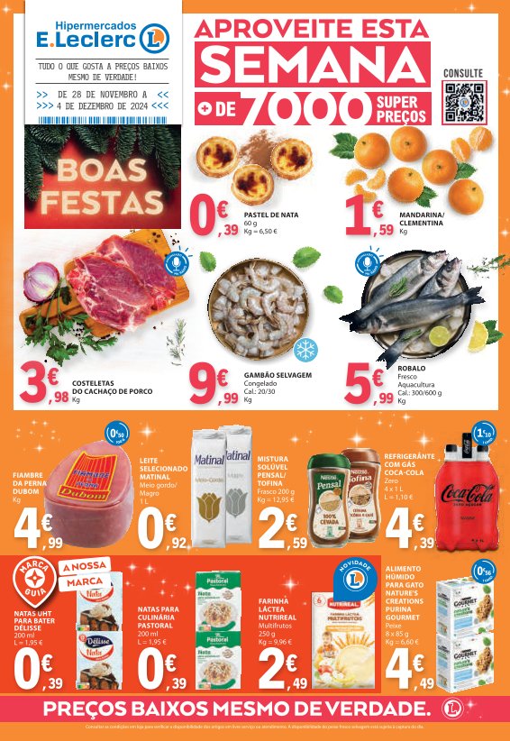 Antevisão Folhetos Leclerc 28 Novembro a 4 Dezembro