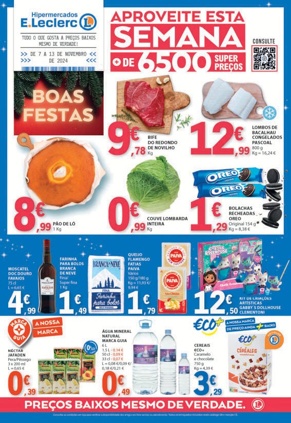Antevisão Folhetos Leclerc 7 Novembro a 13 Novembro