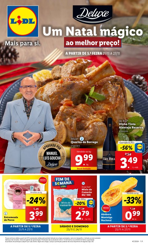 Antevisão Folhetos Lidl 21 Novembro a 27 Novembro