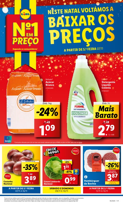 Antevisão Folhetos Lidl 7 Novembro a 11 Novembro