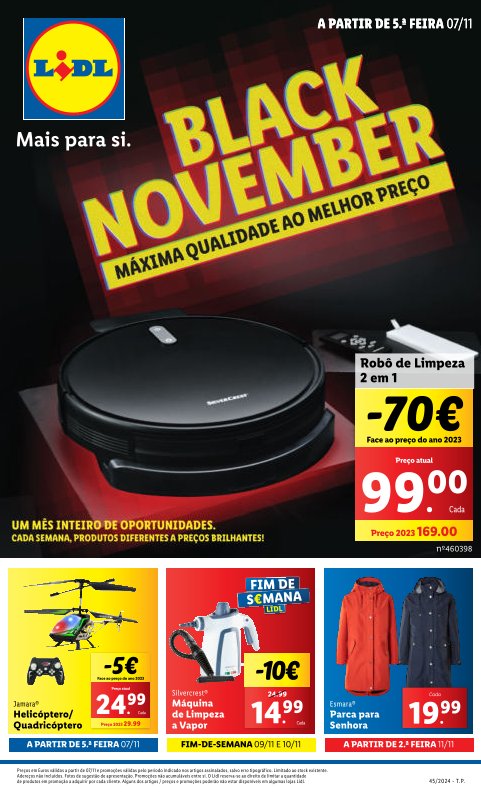 Antevisão Folhetos Lidl 7 Novembro a 13 Novembro