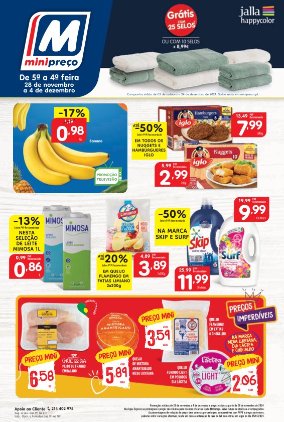 Antevisão Folhetos Minipreco 28 Novembro a 4 Dezembro