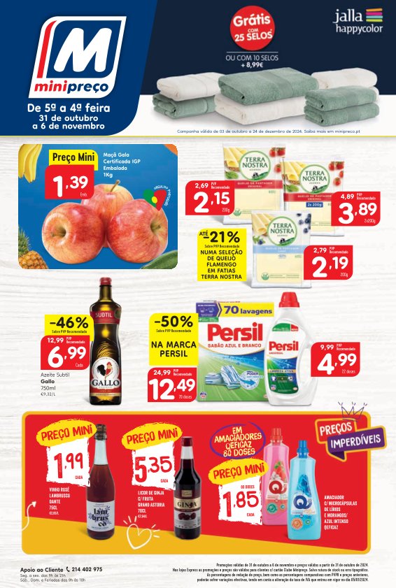 Antevisão Folhetos Minipreco 31 Novembro a 6 Novembro
