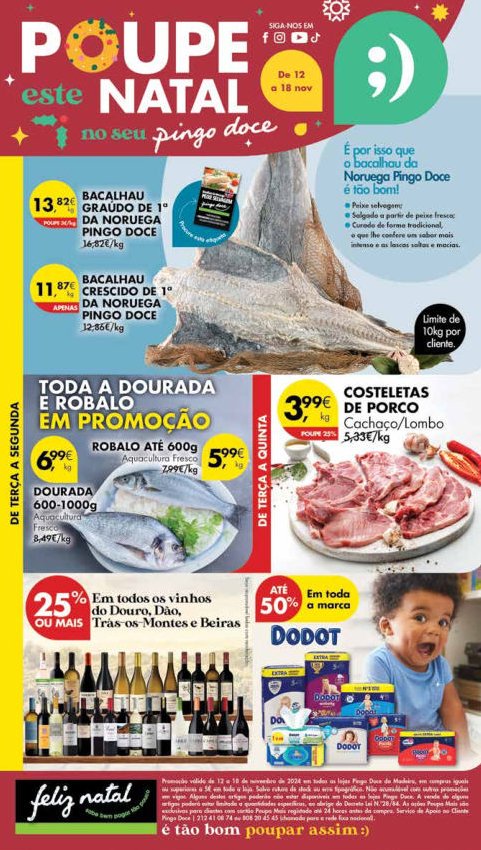 Antevisão Folhetos Pingo Doce 12 Novembro a 18 Novembro