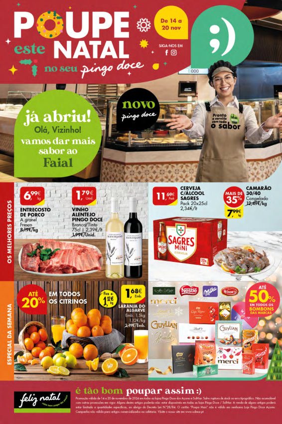 Antevisão Folhetos Pingo Doce 14 Novembro a 20 Novembro