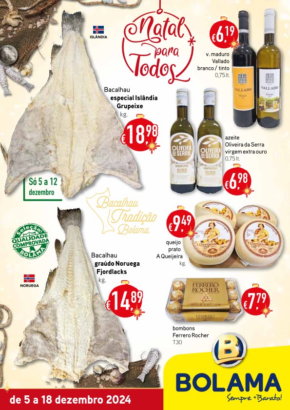 Antevisão Folhetos Bolama 5 Dezembro a 12 Dezembro