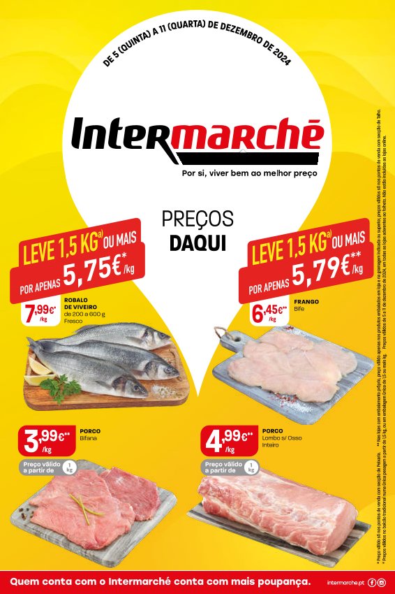 Antevisão Folhetos Intermarché 5 Dezembro a 11 Dezembro