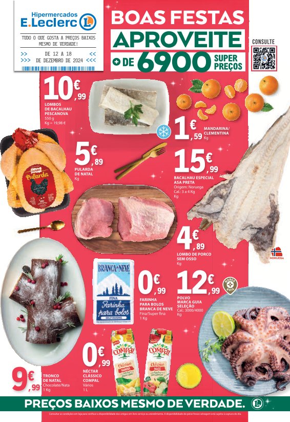 Antevisão Folhetos Leclerc 12 Dezembro a 18 Dezembro