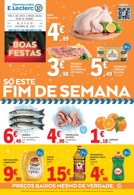 Antevisão Folhetos Leclerc 13 Dezembro a 15 Dezembro Fim de Semana