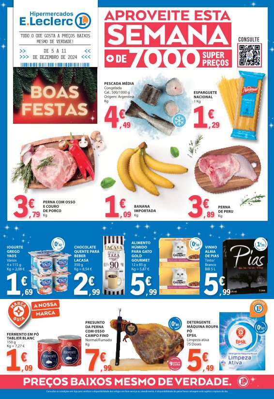 Antevisão Folhetos Leclerc 5 Dezembro a 11 Dezembro