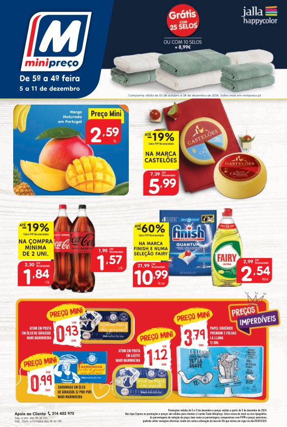 Antevisão Folhetos Minipreco 5 Dezembro a 11 Dezembro