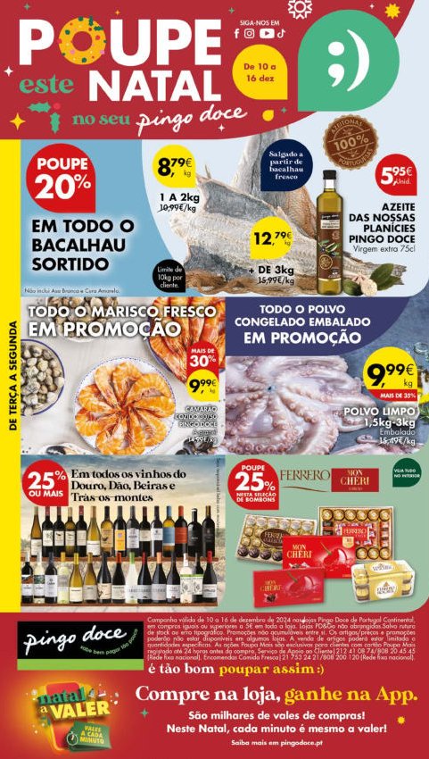Antevisão Folhetos Pingo Doce 10 Dezembro a 16 Dezembro