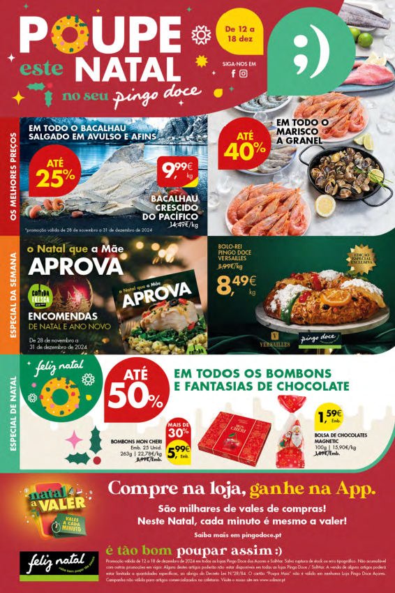 Antevisão Folhetos Pingo Doce 12 Dezembro a 18 Dezembro