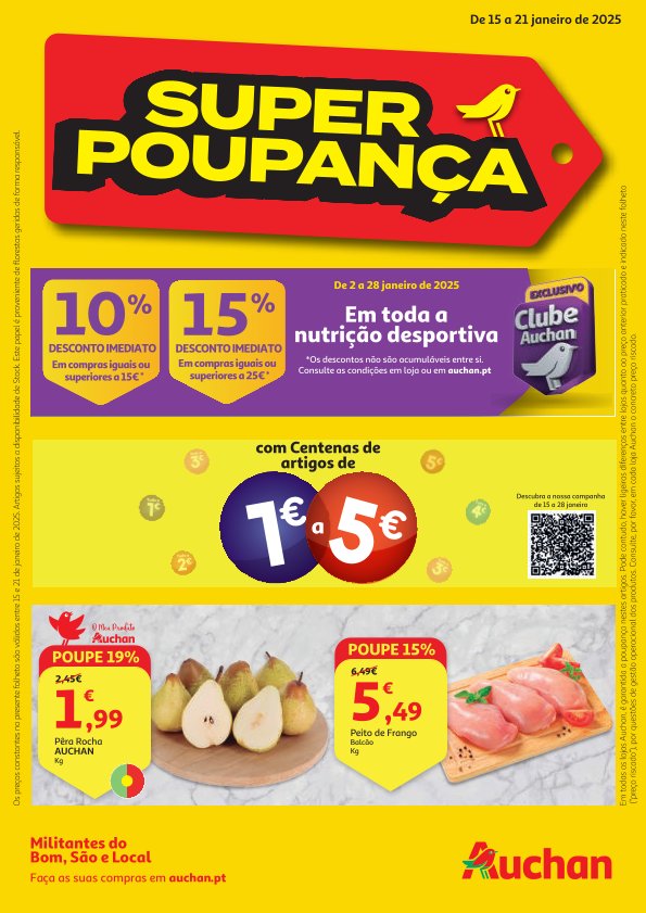 Antevisão Folhetos Auchan 15 Janeiro a 21 Janeiro
