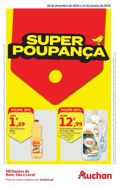 Antevisão Folhetos Auchan 26 Dezembro a 14 Janeiro