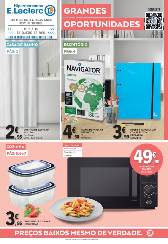 Antevisão Folhetos Leclerc 2 Janeiro a 15 Janeiro