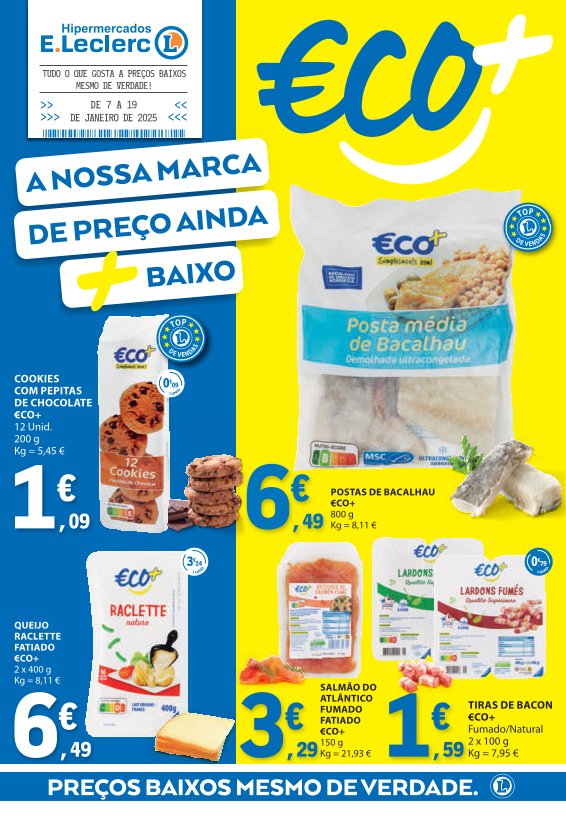 Antevisão Folhetos Leclerc 7 Janeiro a 19 Janeiro