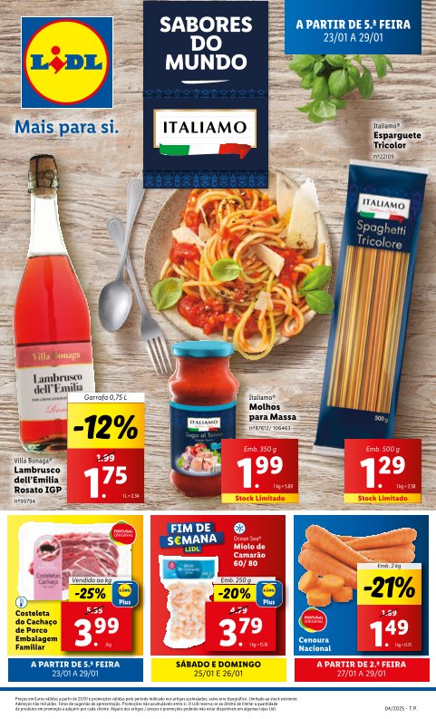 Antevisão Folhetos Lidl 23 Janeiro a 29 Janeiro