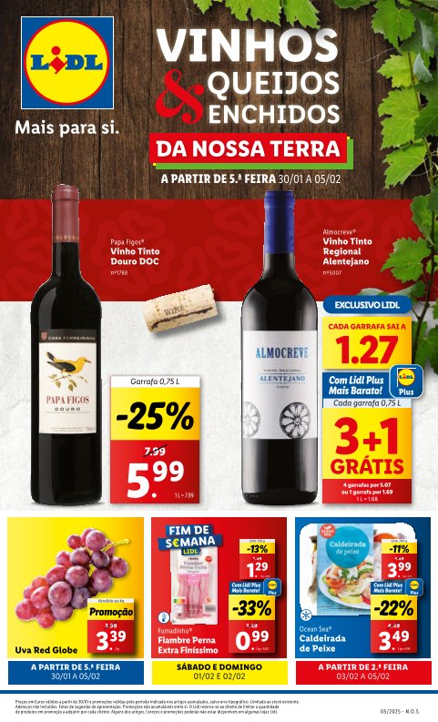 Antevisão Folhetos Lidl 30 Janeiro a 5 Fevereiro