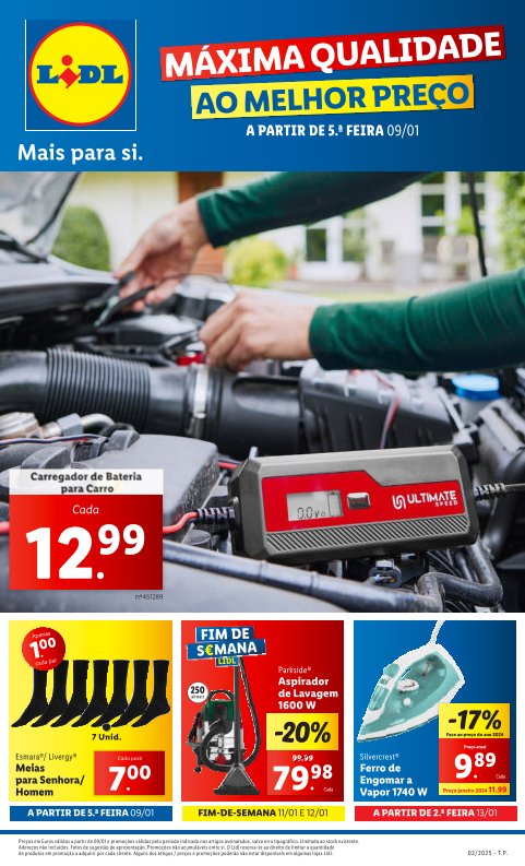 Antevisão Folhetos Lidl A Partir 9 Janeiro