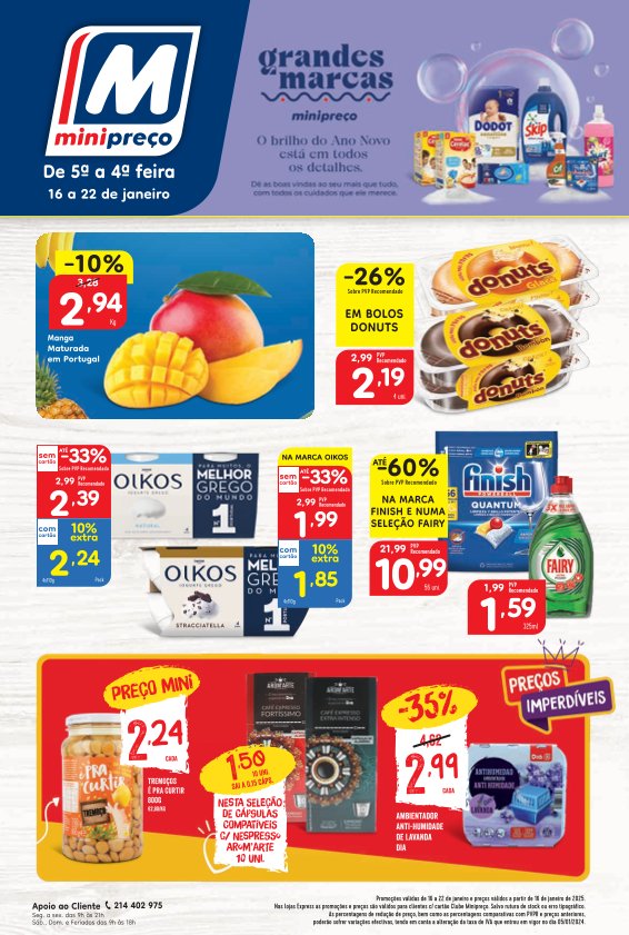 Antevisão Folhetos Minipreco 16 Janeiro a 22 Janeiro