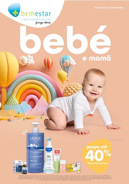 Antevisão Folhetos Pingo Doce 7 Janeiro a 3 Fevereiro Bem Estar Bebê e Mamã