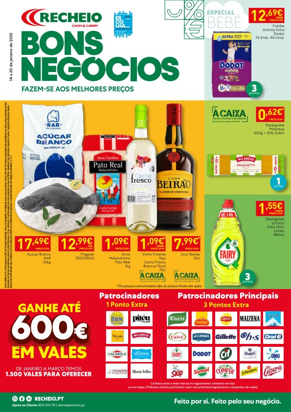 Antevisão Folhetos Recheio 14 Janeiro a 20 Janeiro