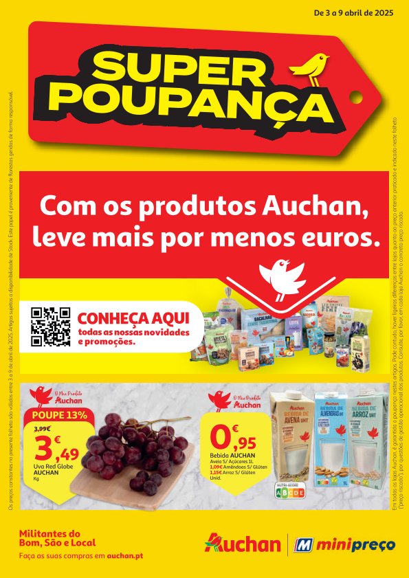 Antevisão Folhetos Auchan 3 de Abril a 9 de Abril
